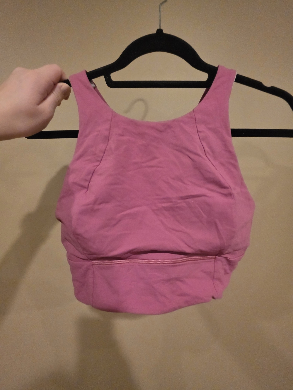 lululemon athletica Pink Cropped Sports Bra